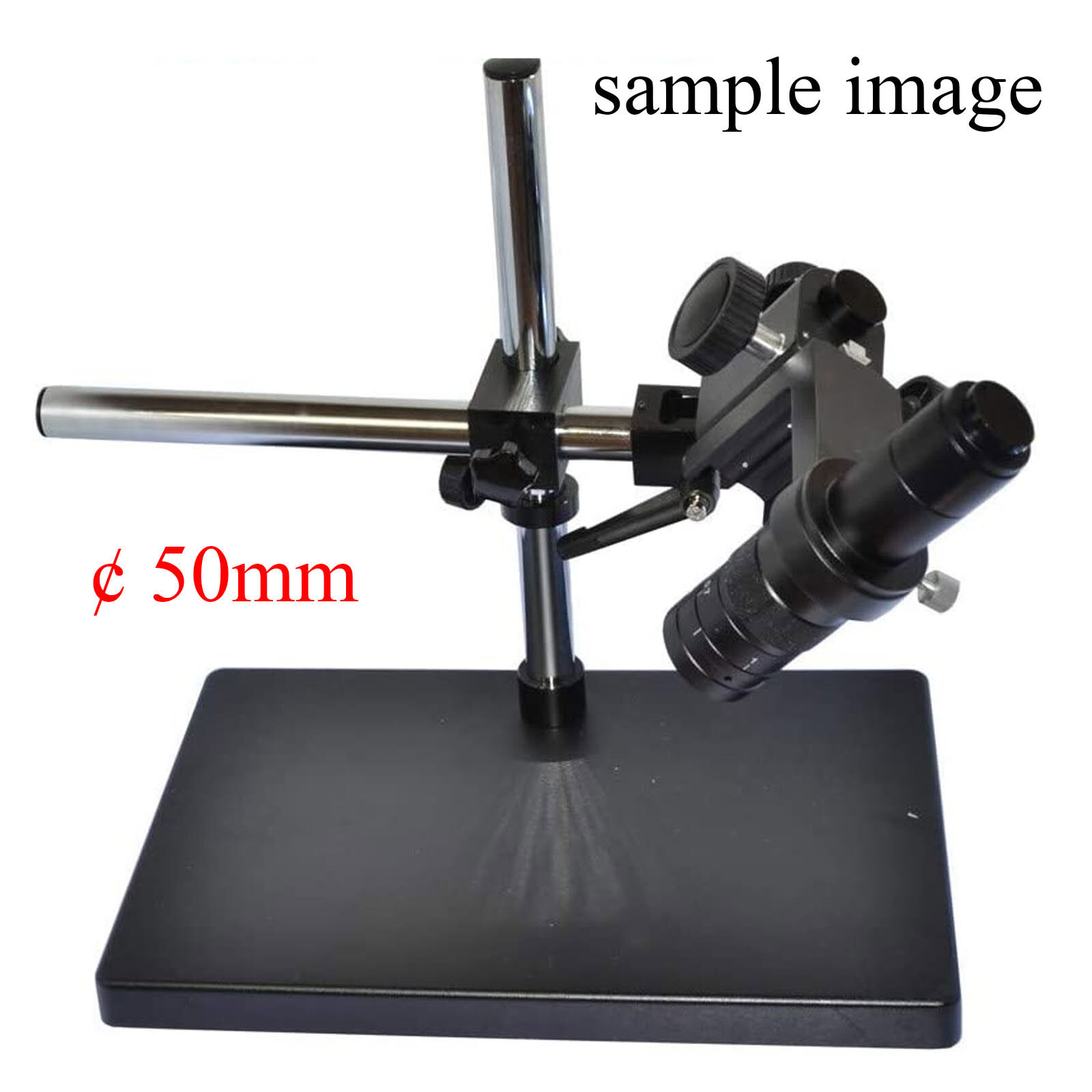 Microscope Camera Adjustable Boom Large Stereo Arm Table Stand Holder 10-265mm