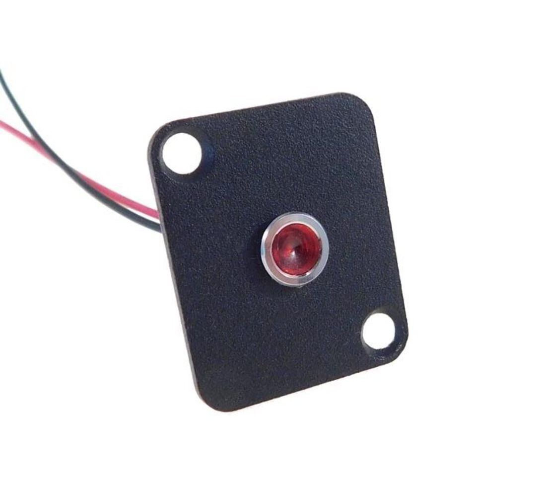 Procraft D-Plate With 6mm 12v LED Indicator Lamp Red D-6ZSD.X-12-R