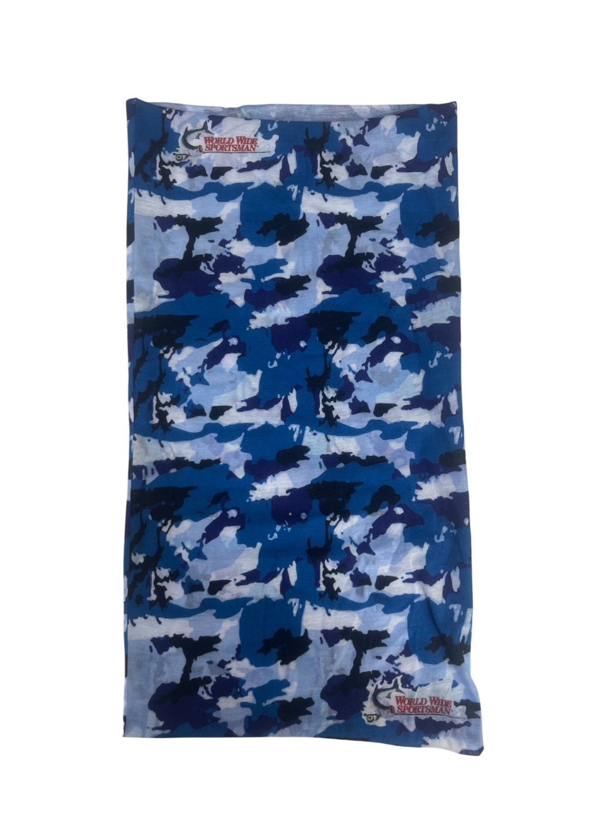 World Wide Sportsman Outdoor Blue Camo Neck Gaiter Fishing Hiking Blue