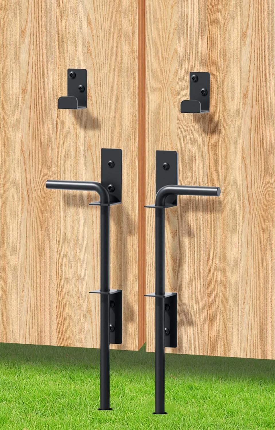 Cane Bolt Heavy Duty Gate Drop Rod 12 Inch Metal Gates Stopper for Wood PVC V...