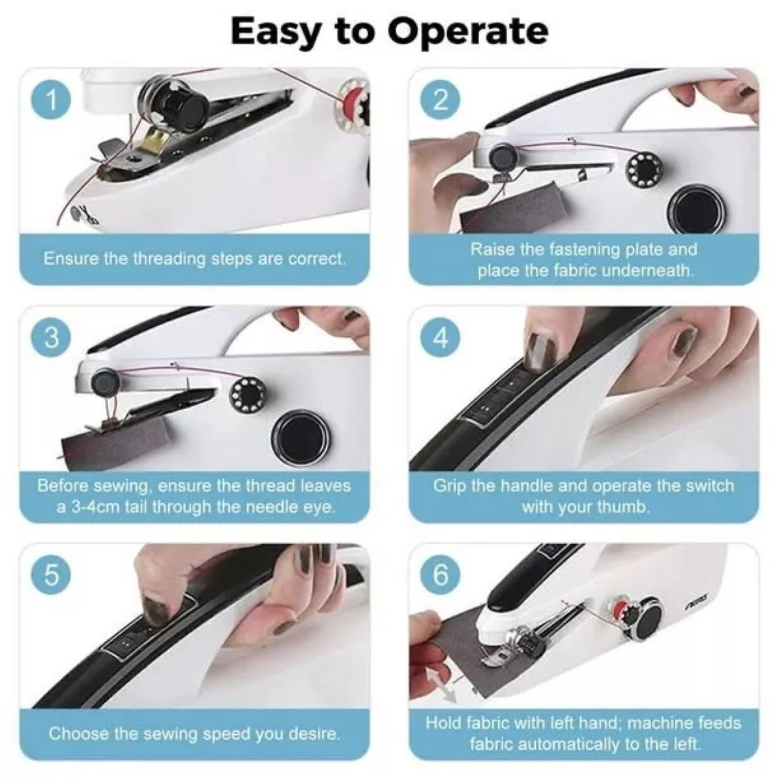 High Quality Sewing Machine Multi-fabric Compatibility Convenient Portability