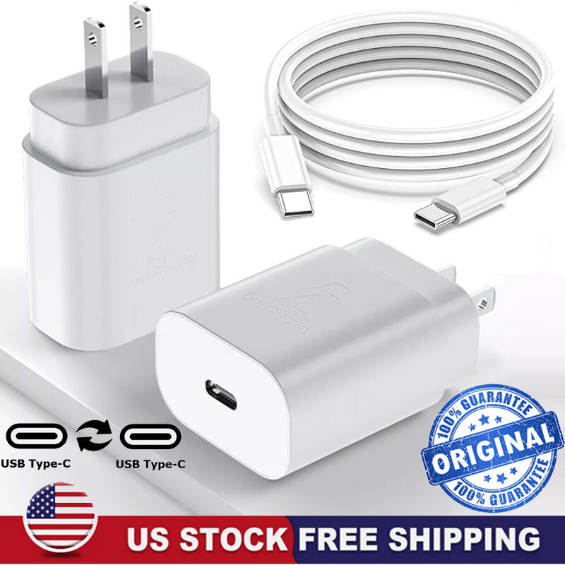 Original Super Fast Wall Charger+Type C Cable For Samsung A06 A16 A26 A36 56 A35