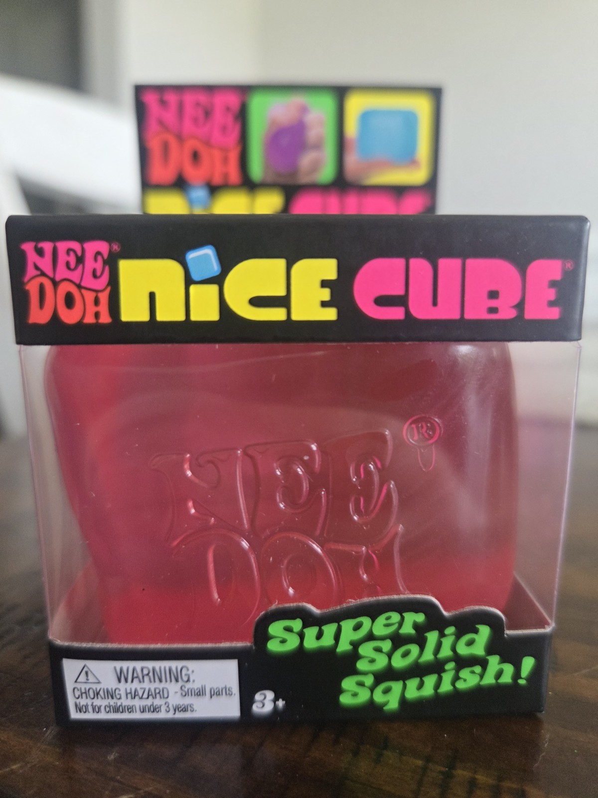 Two Nee Doh Nice Cubes - Super Solid Squish! Purple & Pink - Brand New Sealed!