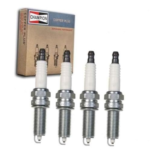 4 pc Champion Copper Plus Spark Plugs compatible with Hyundai Elantra 1.6L