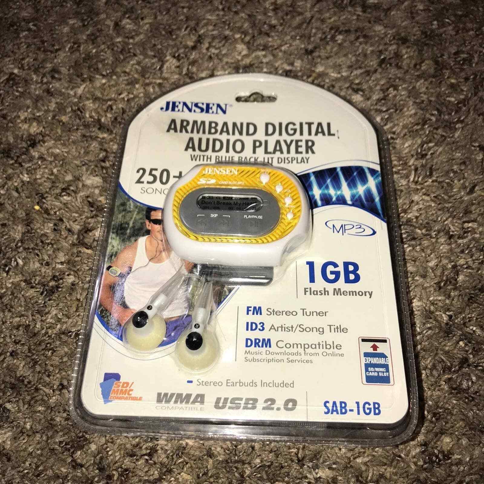 Jensen MP3 Player Stereo Tuner Rare New  Digital Media Player SAB-1GB