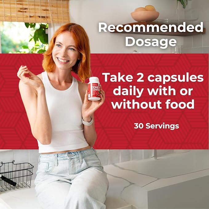 Kidney Cleanse Detoxifying Cleanse Healthy Kidney Function Antioxidant 60 Caps