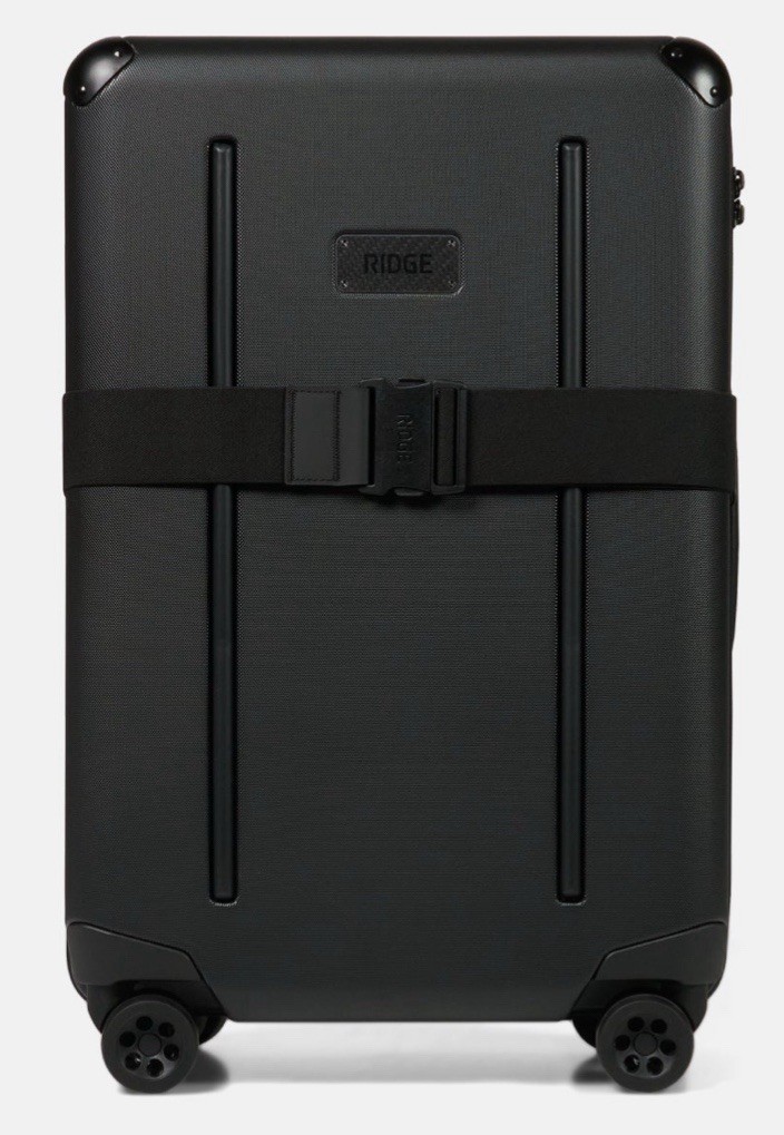 2 Pack Bundle RIDGE Luggage Straps - Color BLACK. New Sealed
