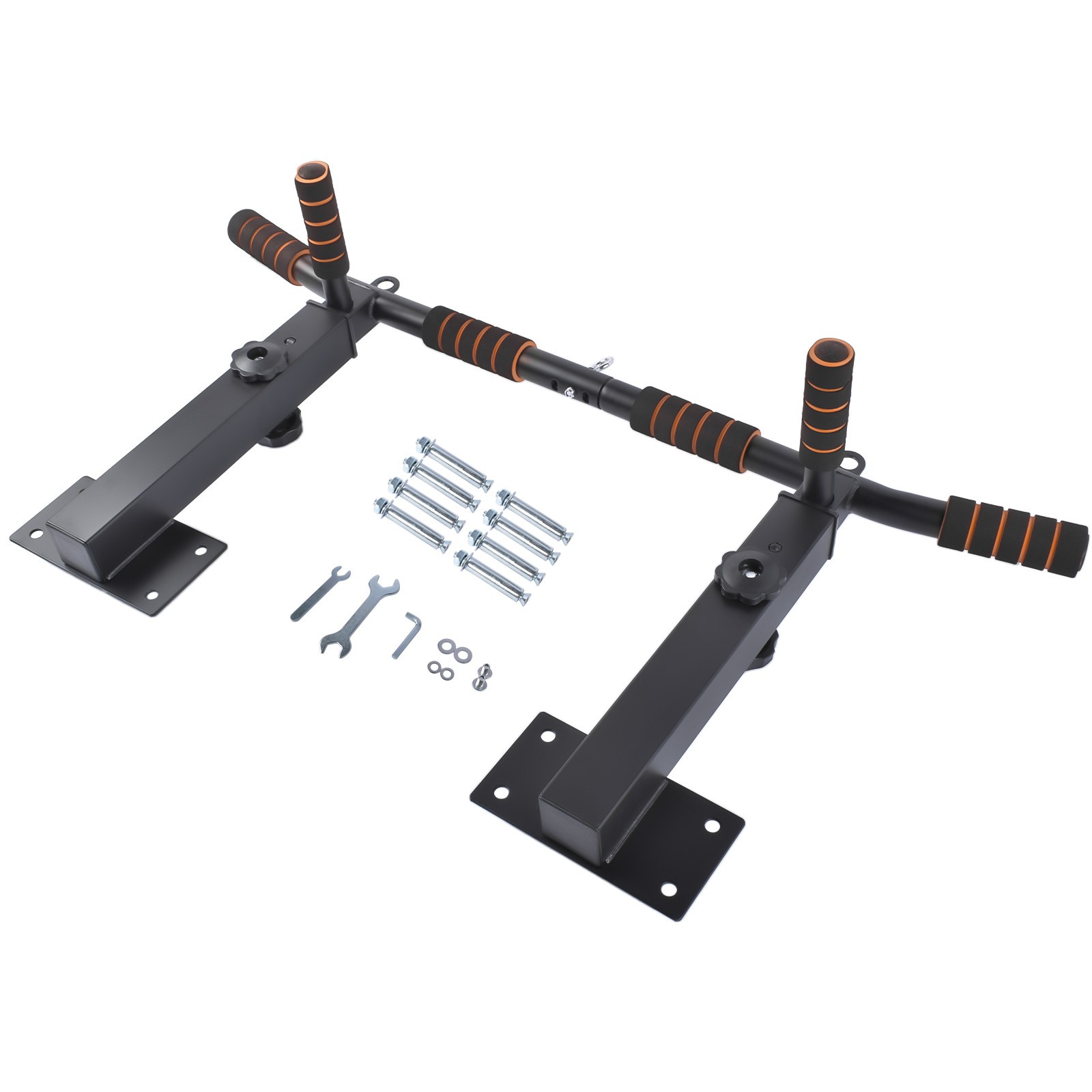 Pull Up Bar Wall Mounted Supports to 440 Lbs Pull Up Bar Training Equipment