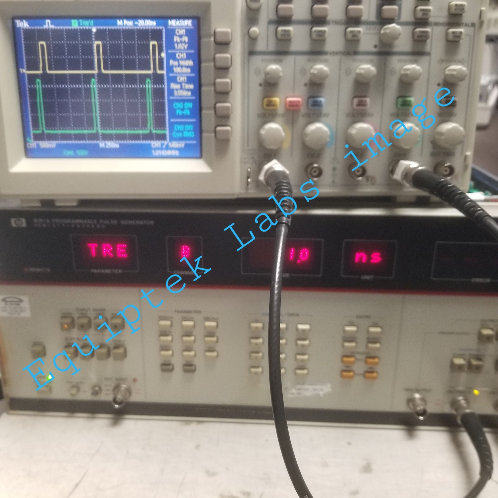 HP 8161A Programmable Pulse Generator Dual Channel option 020 TESTED! 100MHz rep