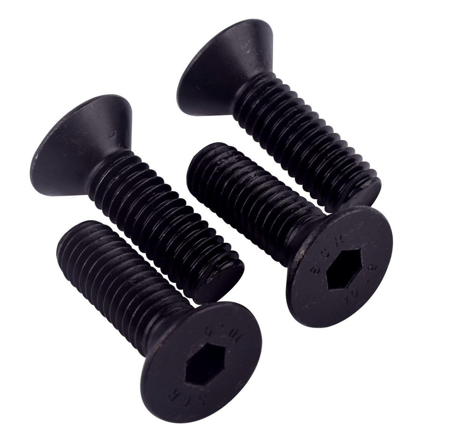M6-1.0 x 10mm Flat Countersunk Head Screws Socket Cap, Grade 10.9 Black Oxide...
