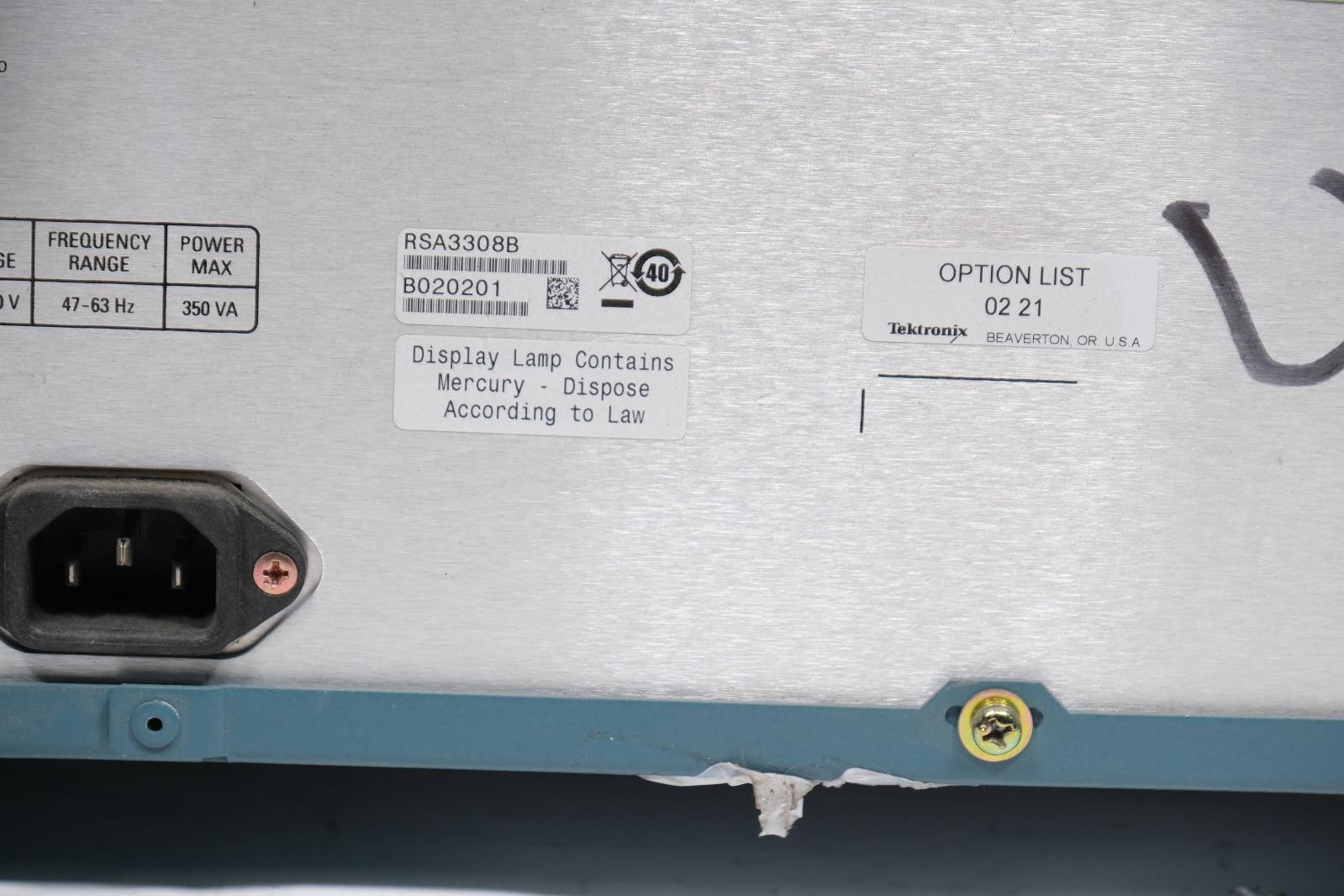 Tektronix RSA3308B DC 8 GHz Real Time Spectrum Analyzer