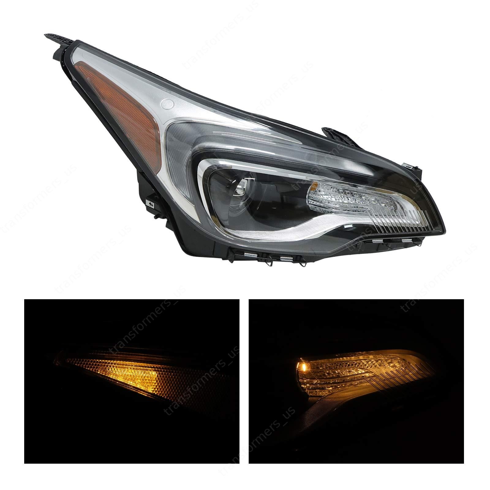 Halogen Headlight Passenger Side for 2016-2018 Buick Envision with LED DRL