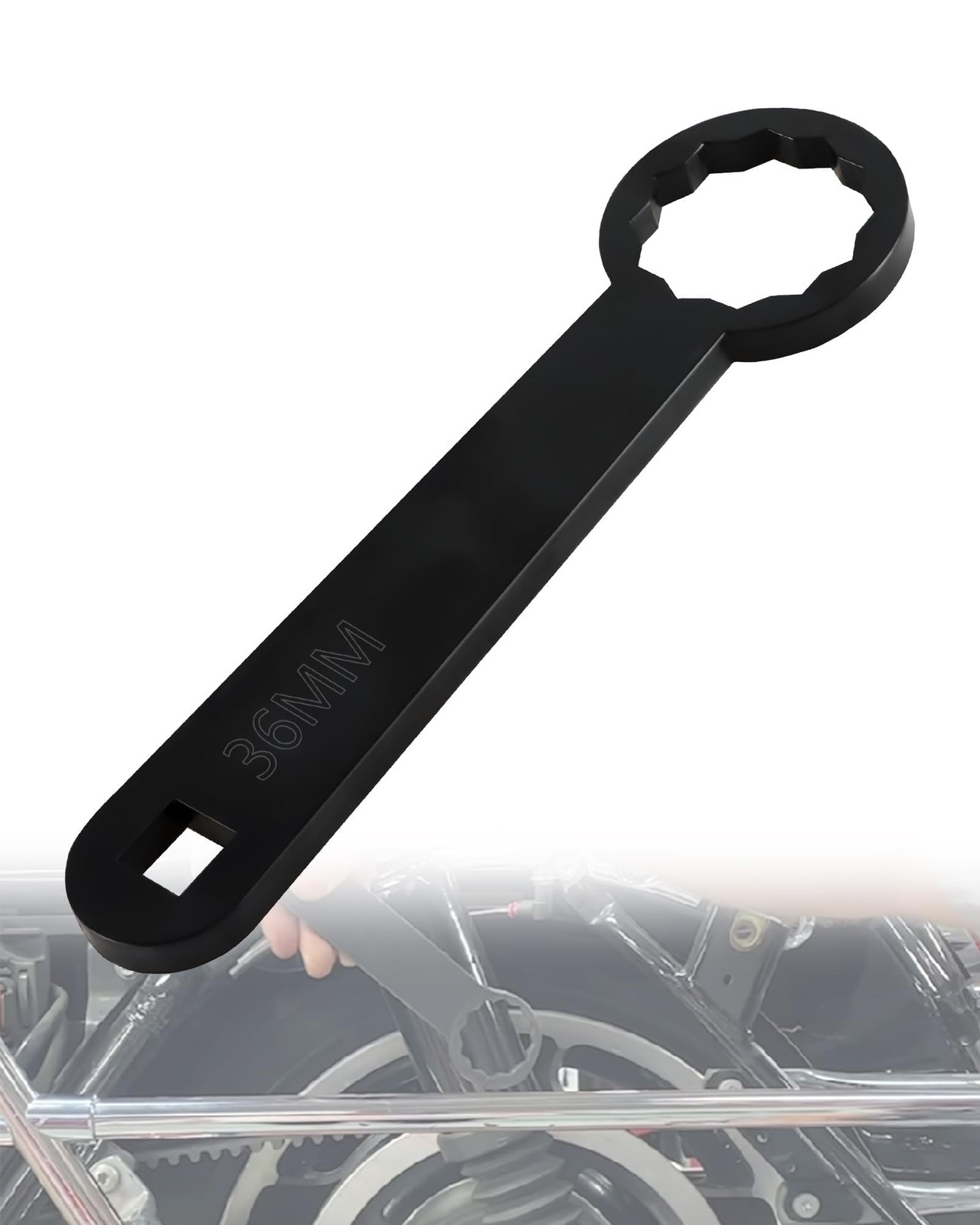 KPALAG Rear Axle Wrench 36mm, Wheel Torque Hand Tool Black