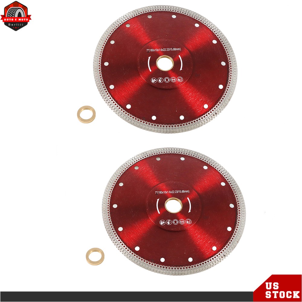 2Pack 7Inch Super Thin Diamond Porcelain Cutting Blade Tile Blade For Cutting