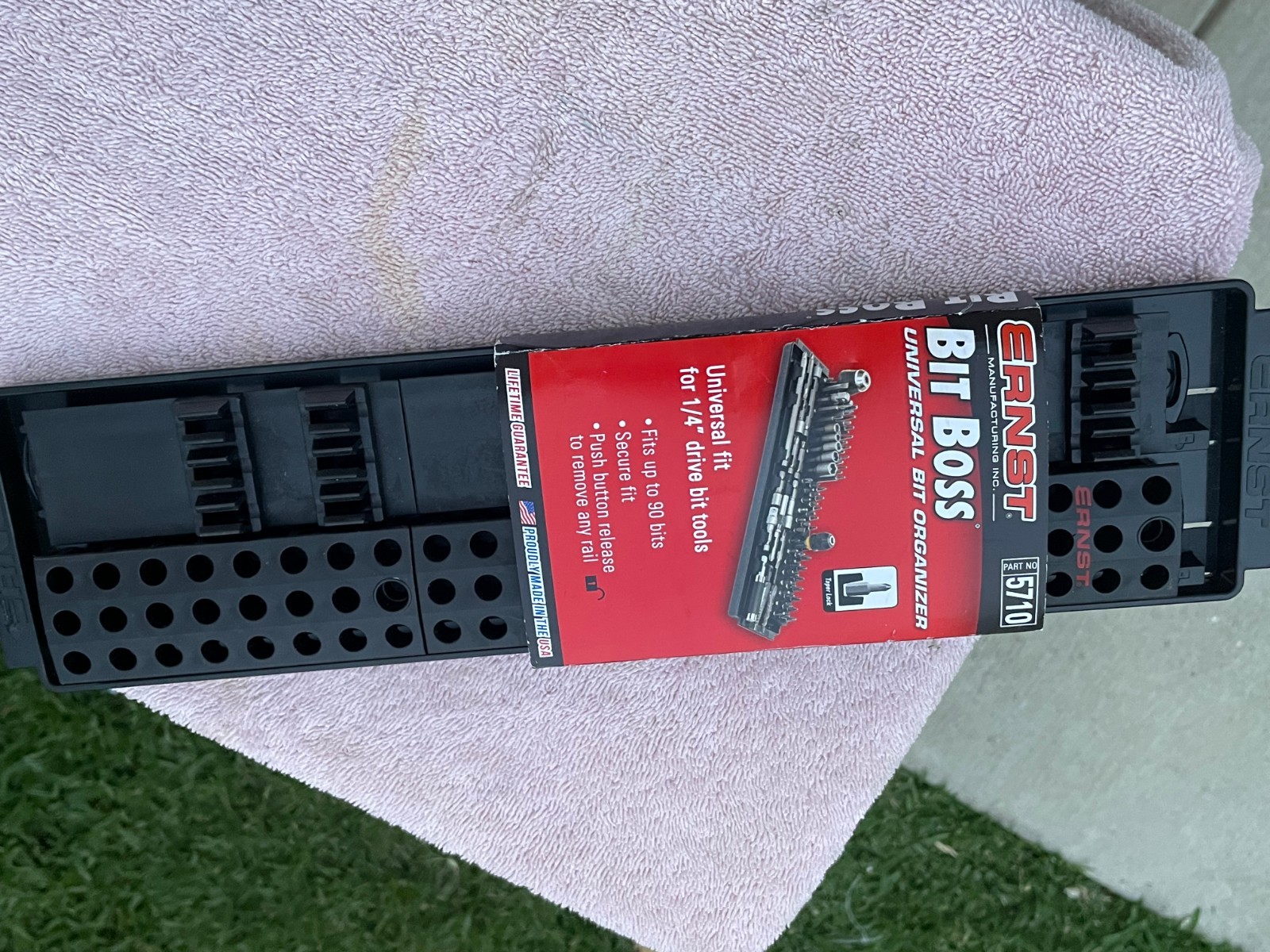 Ernst 5710 Bit Boss Universal Bit Organizer -1/4" Hex Drive Bit Storage Tray