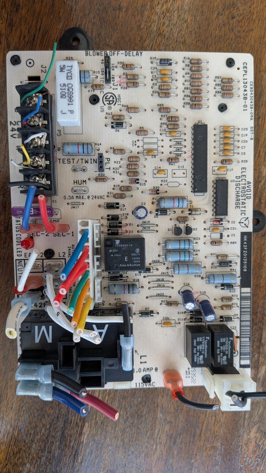 Carrier HK42FZ0135109 Furnace Control Board OEM Tested Working Used
