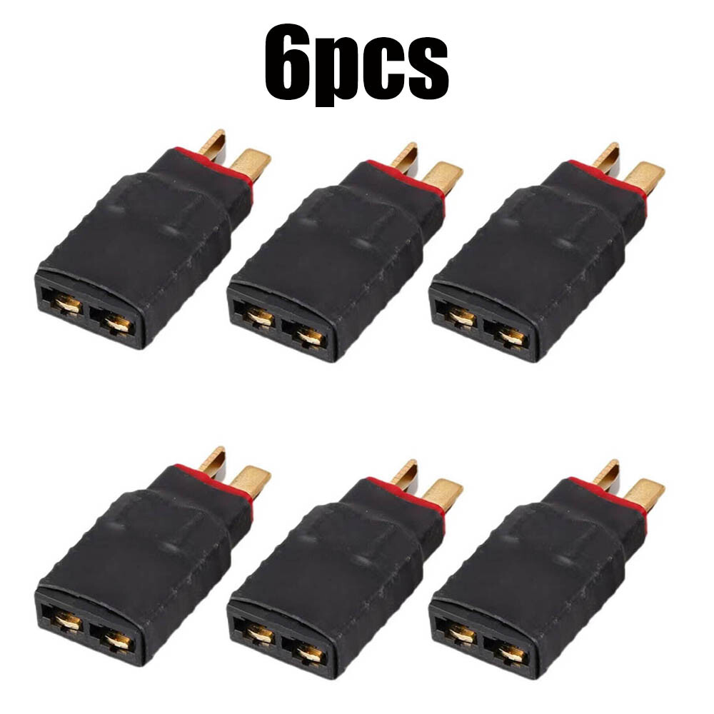 6pcs Female To Male T-plug Battery Adapter Connecter for Traxxas TRX RC Car USA