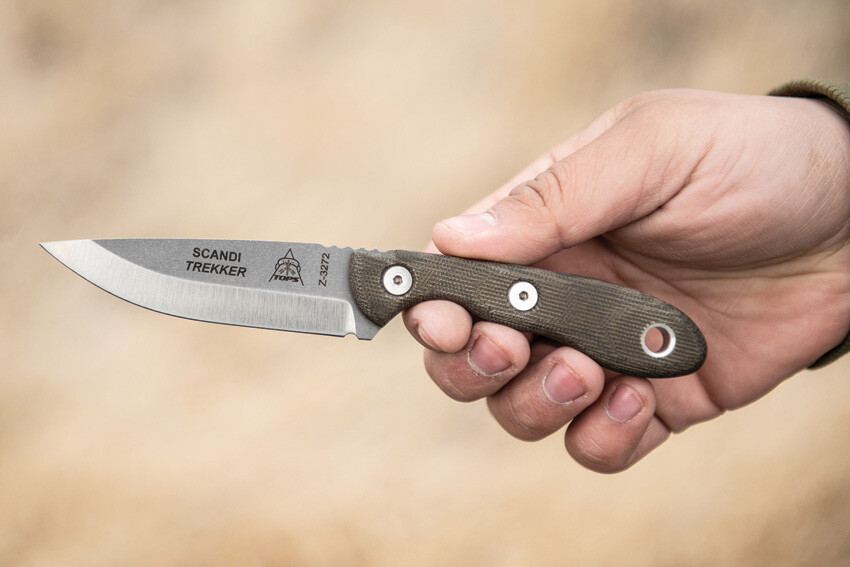 New TOPS Scandi Trekker Fixed Blade Knife STREK-3.5