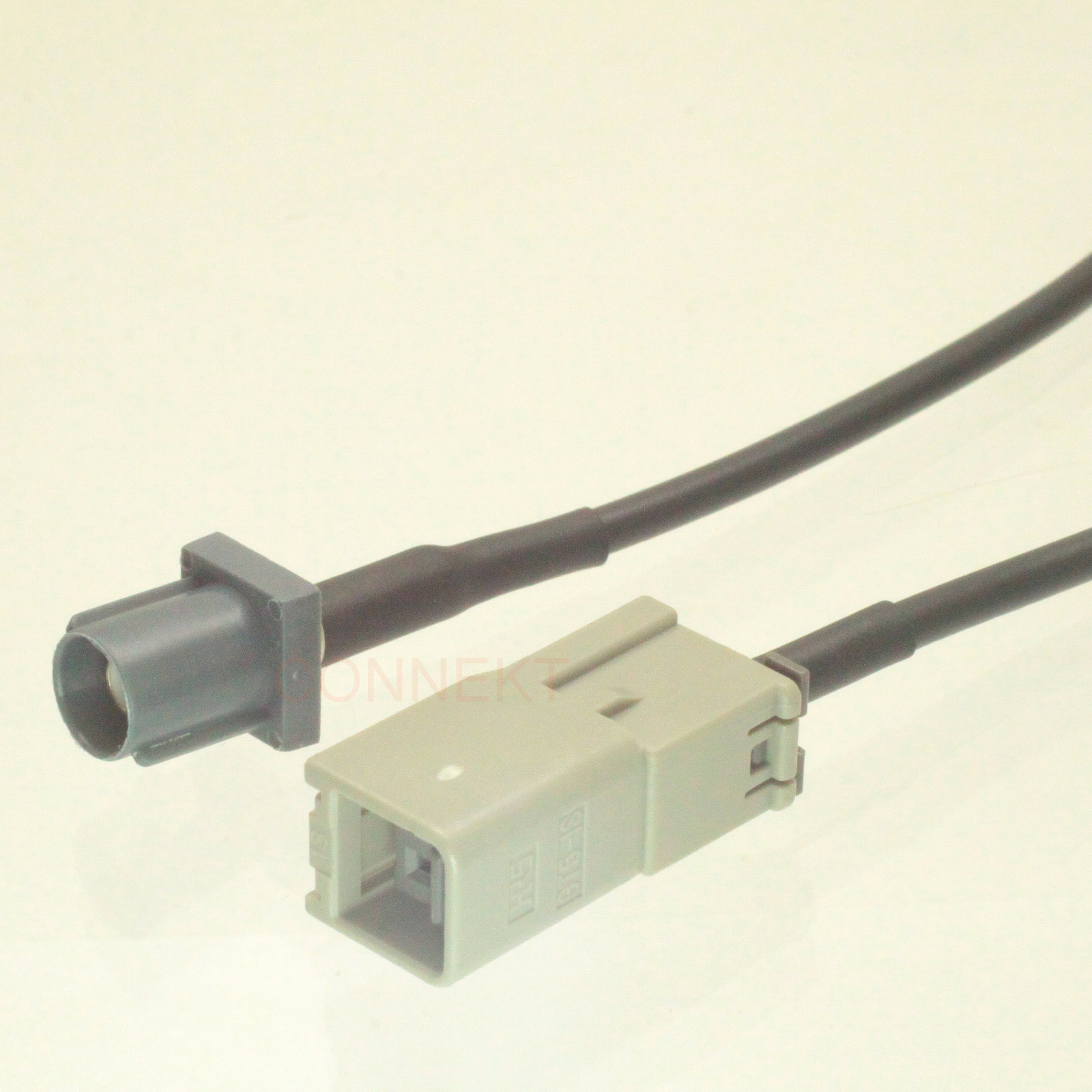 Fakra SMB G 7031 male plug to HRS GT5-1S grey jack 15cm RG174 jumper cable