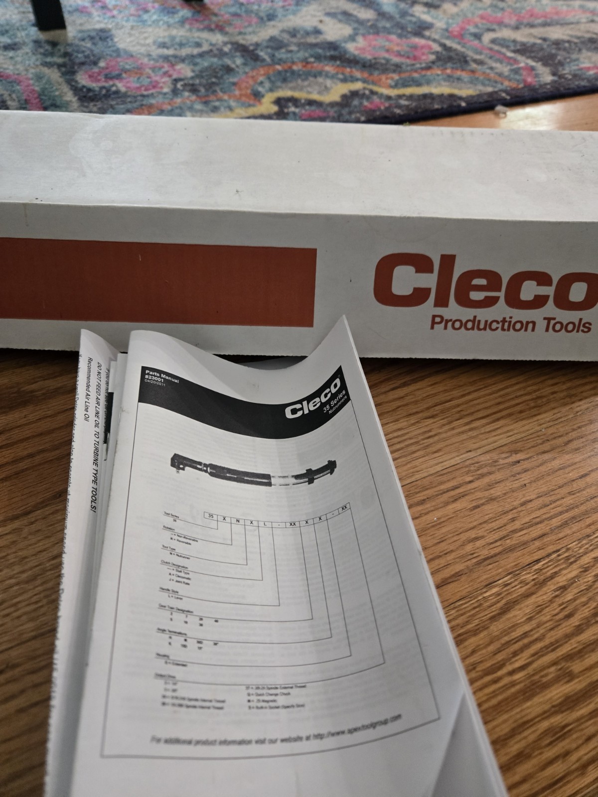 Cleco (35RNAL-7K-3) Pneumatic 3/8" Angle Nutrunner