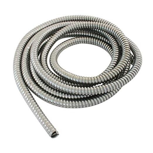 85012 Stainless Steel 1/2 Inch I.D. Flexible Wire Loom, 10 Feet Roll 1/2"