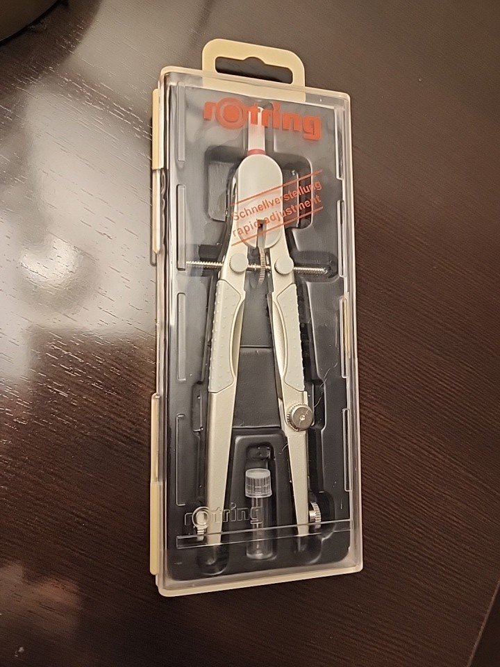 Rotring Rapid Adjustment Compass S0969200, BTS13 - New in Plastic Case - Germany