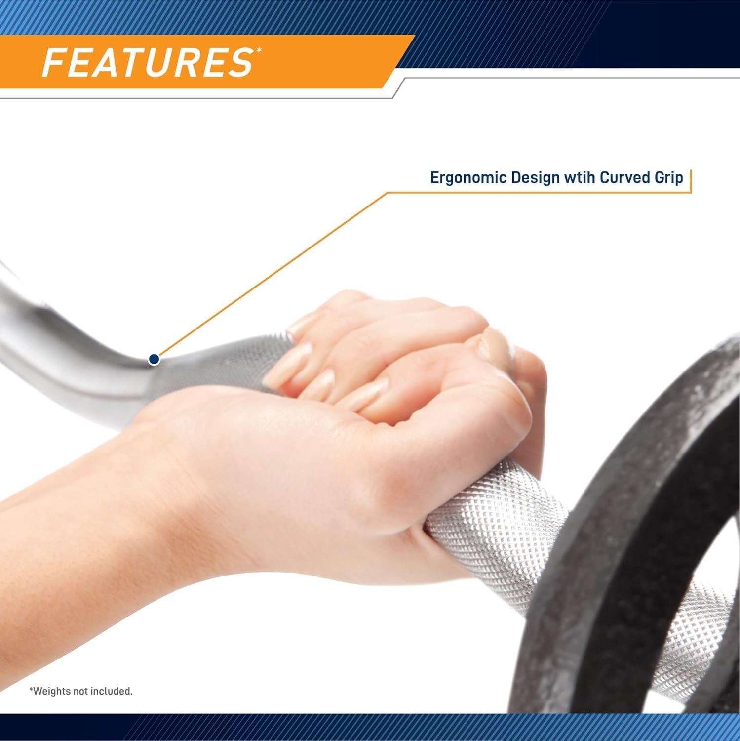 Hollow Curl Bar and Dumbbell Handle Set with Spring Collars