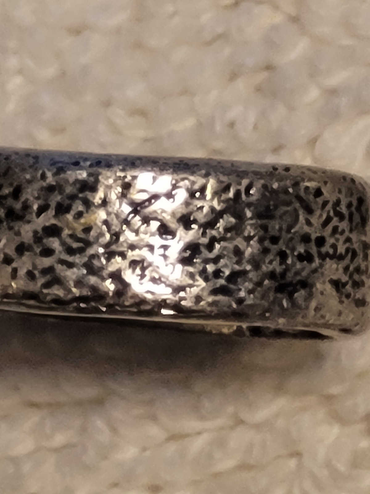 Vintage Silver Oval Pinky Toe Ring 3/4x 11/16