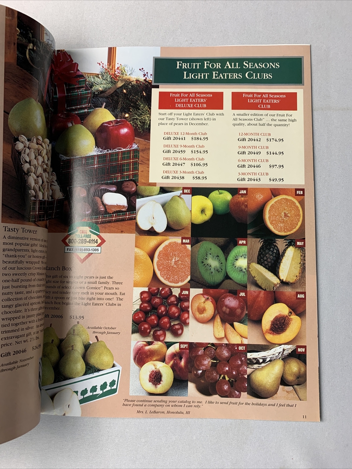 Mission Orchards Catalog Holiday 1994 - Vintage Fine Food Catalog