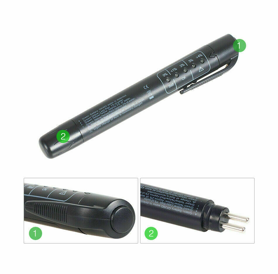 Brake Fluid Liquid Oil Moisture Tester Pen Car Testing Tool For DOT3 DOT4