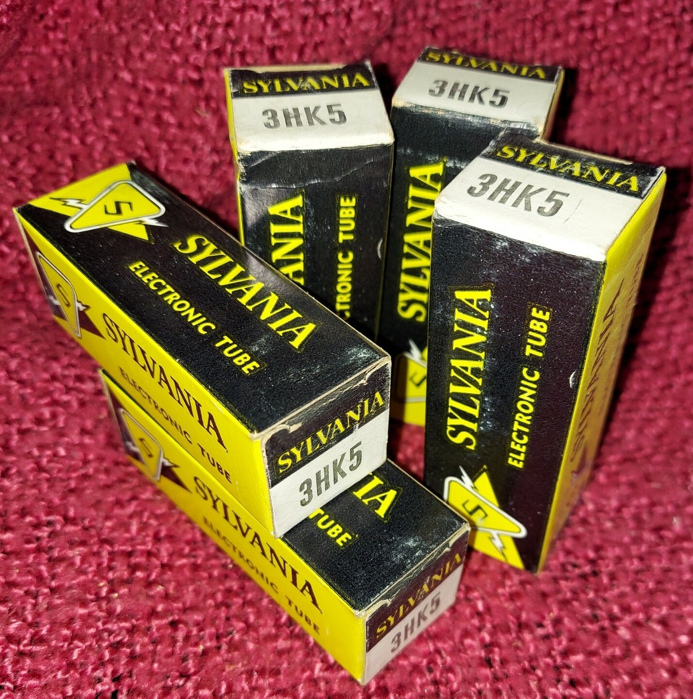 Lot of 5 - SYLVANIA 3HK5 Electronic Tubes