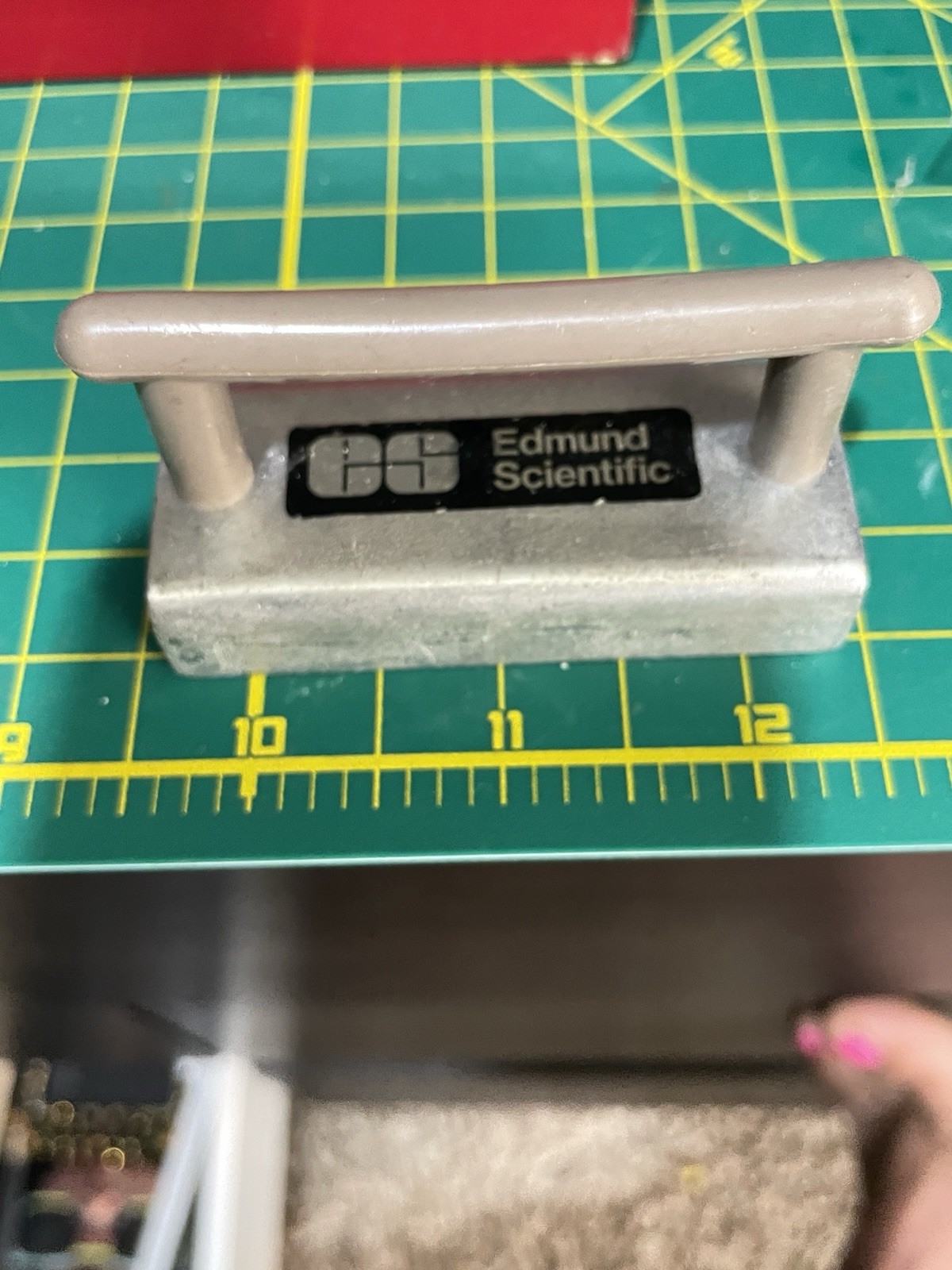 Vintage Edmund Scientific Handheld Magnet Ceramic Magnet Laboratory Equipment