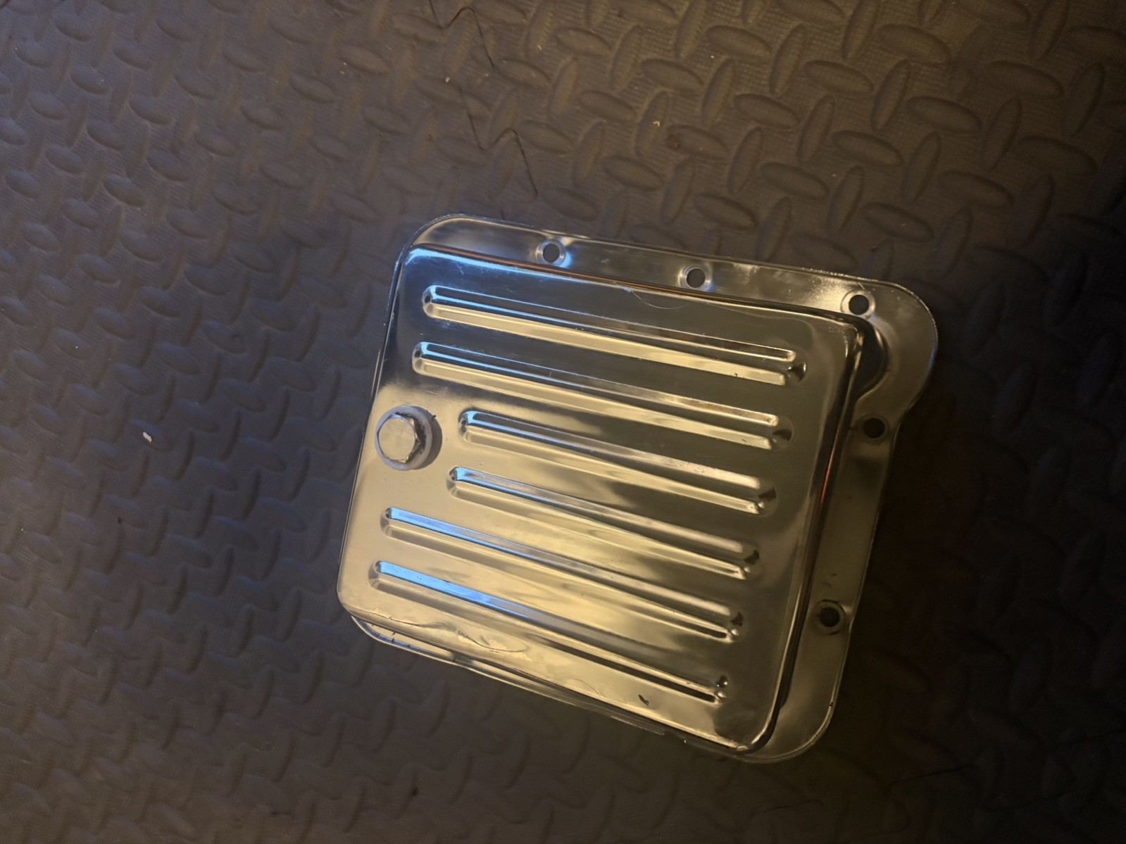 Transmission Pan Ford C4 with drain plug mustang 65