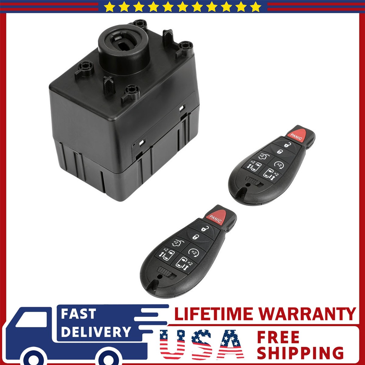 for 2009-2015 Dodge Ram 1500 WIN Module Wireless Ignition Node Node w/Keys New
