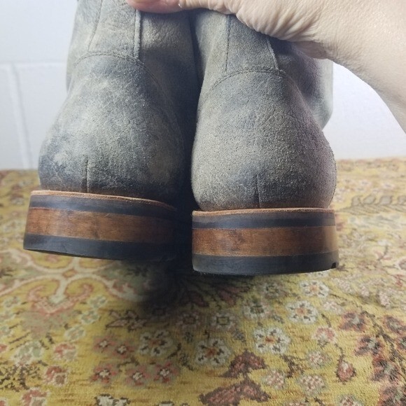 Taft The Dragon textured leather cap toe combat ankle boots 10
