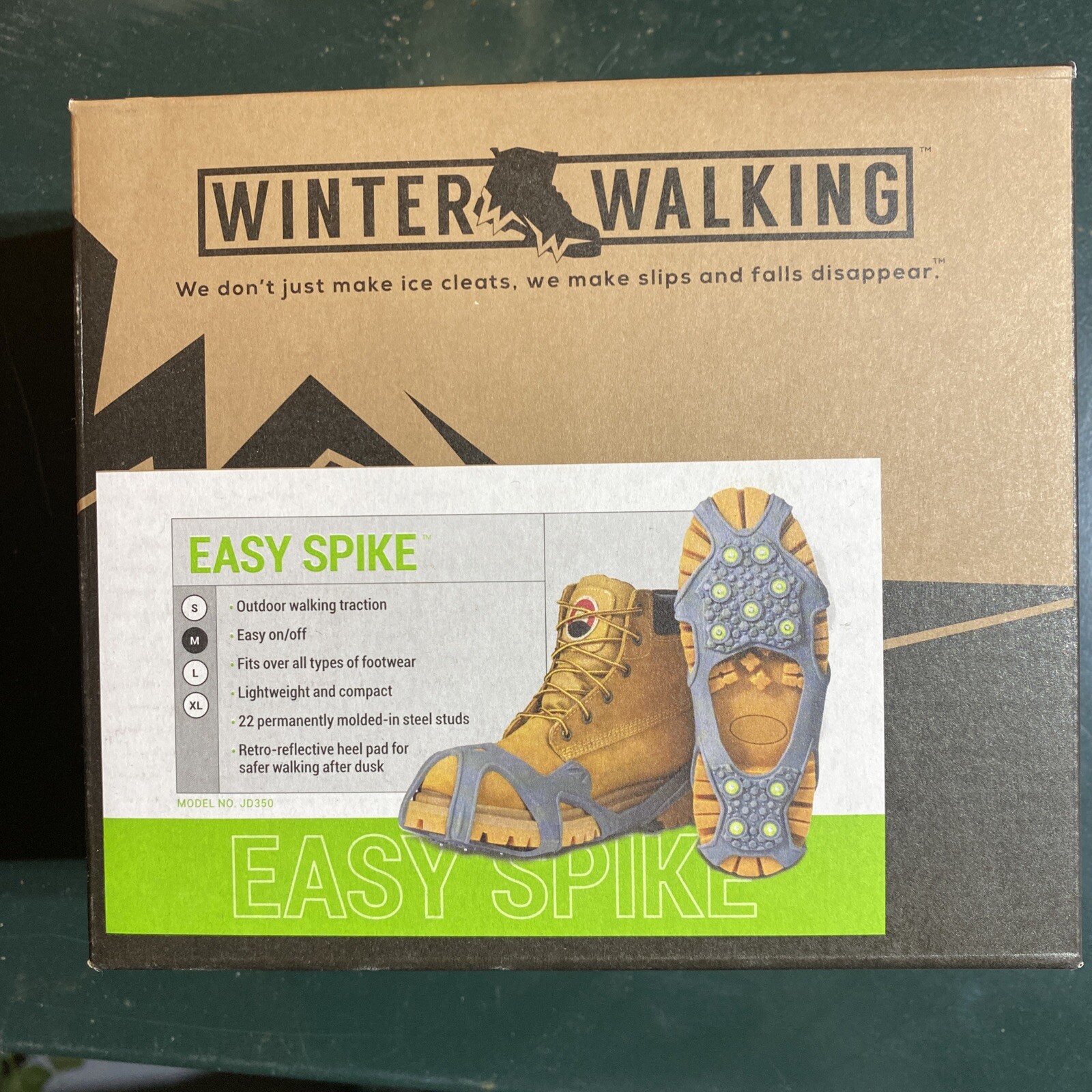 Winter Walking Jd350-M Ice Cleat,Size M,Unisex