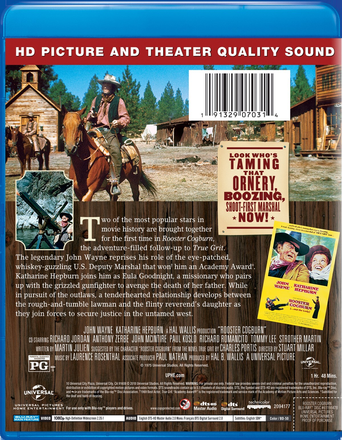 Rooster Cogburn Blu-ray John Wayne NEW