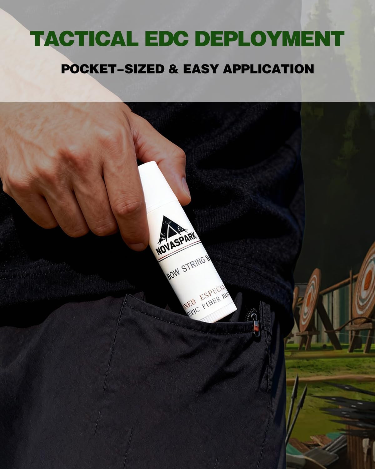 Archery Bowstring Wax Kit - 6 Odorless Waterproof Conditioner Sticks