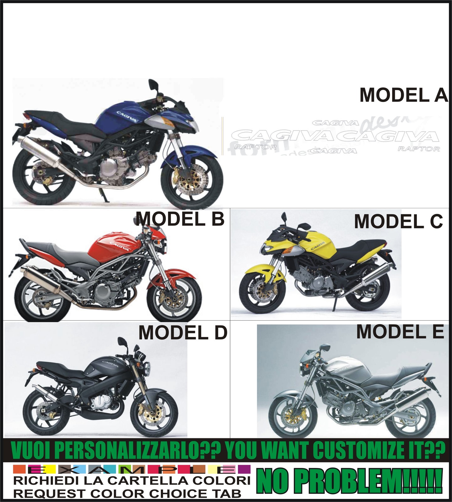 Stickers Raptor 650 2006 Set Compatible