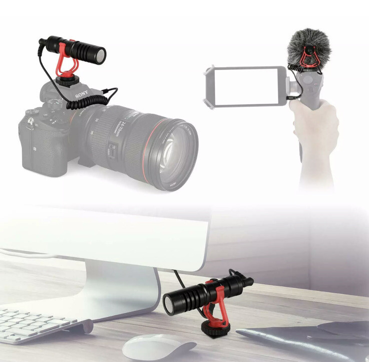 New Moukey MCM-1 DSLR Video Camera Microphone; External Open Box