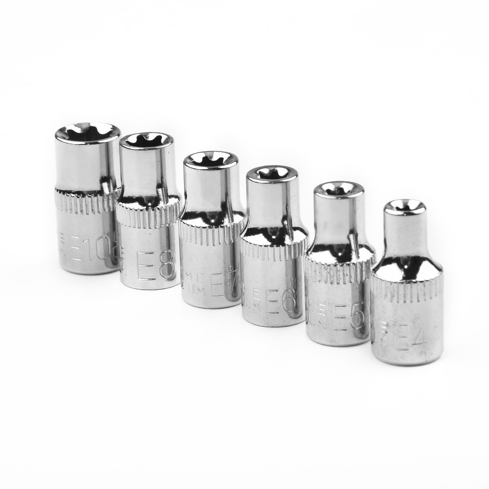 1/4 Inch Drive Sockets Wrenches Steel E4 E5 E6 E7 E8 E10 Supplies Equipment