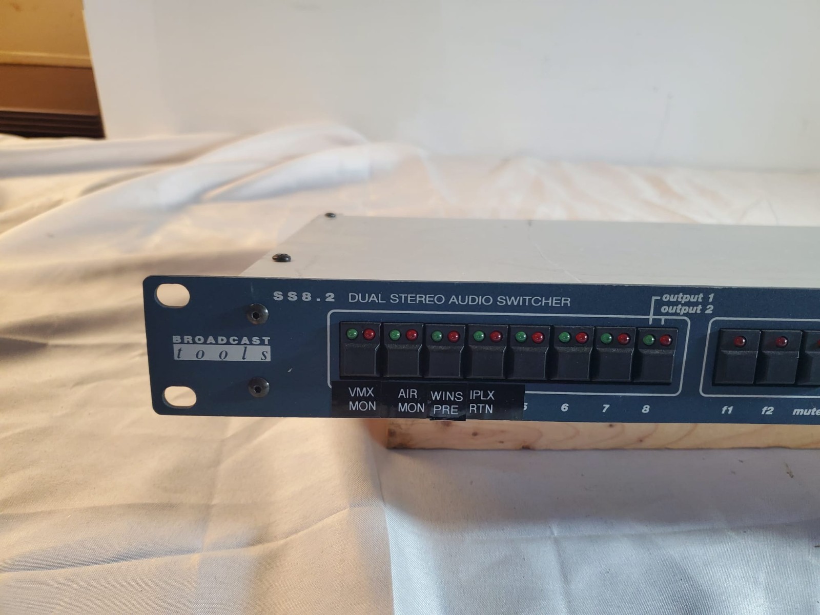 Broadcast Tools SS 8.2 Dual Stereo Audio Switcher Rackmount Untested No PSU ASIS
