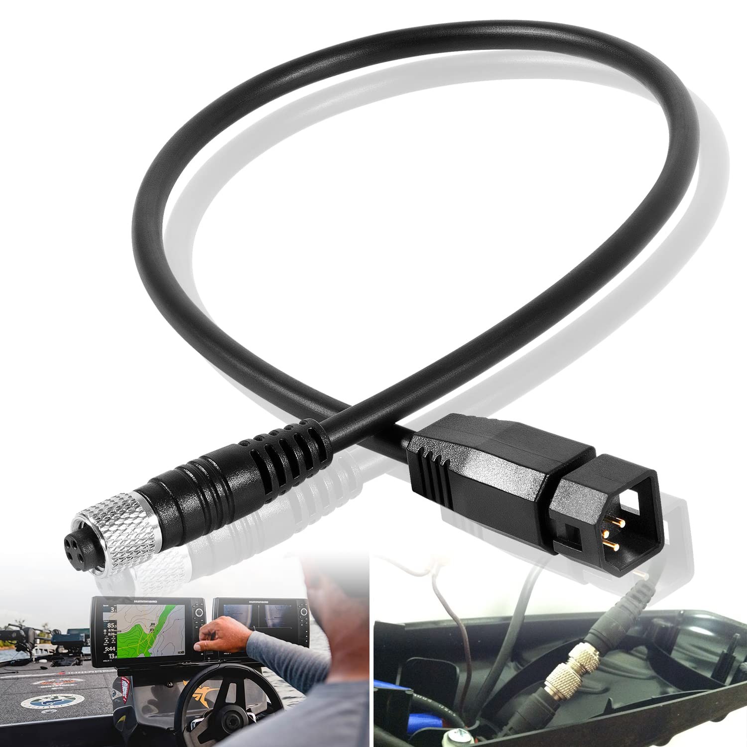 Replacement for 1852068 MKR-US2-8 Hum 7-Pin Transducer Adapter Cable, Compatible