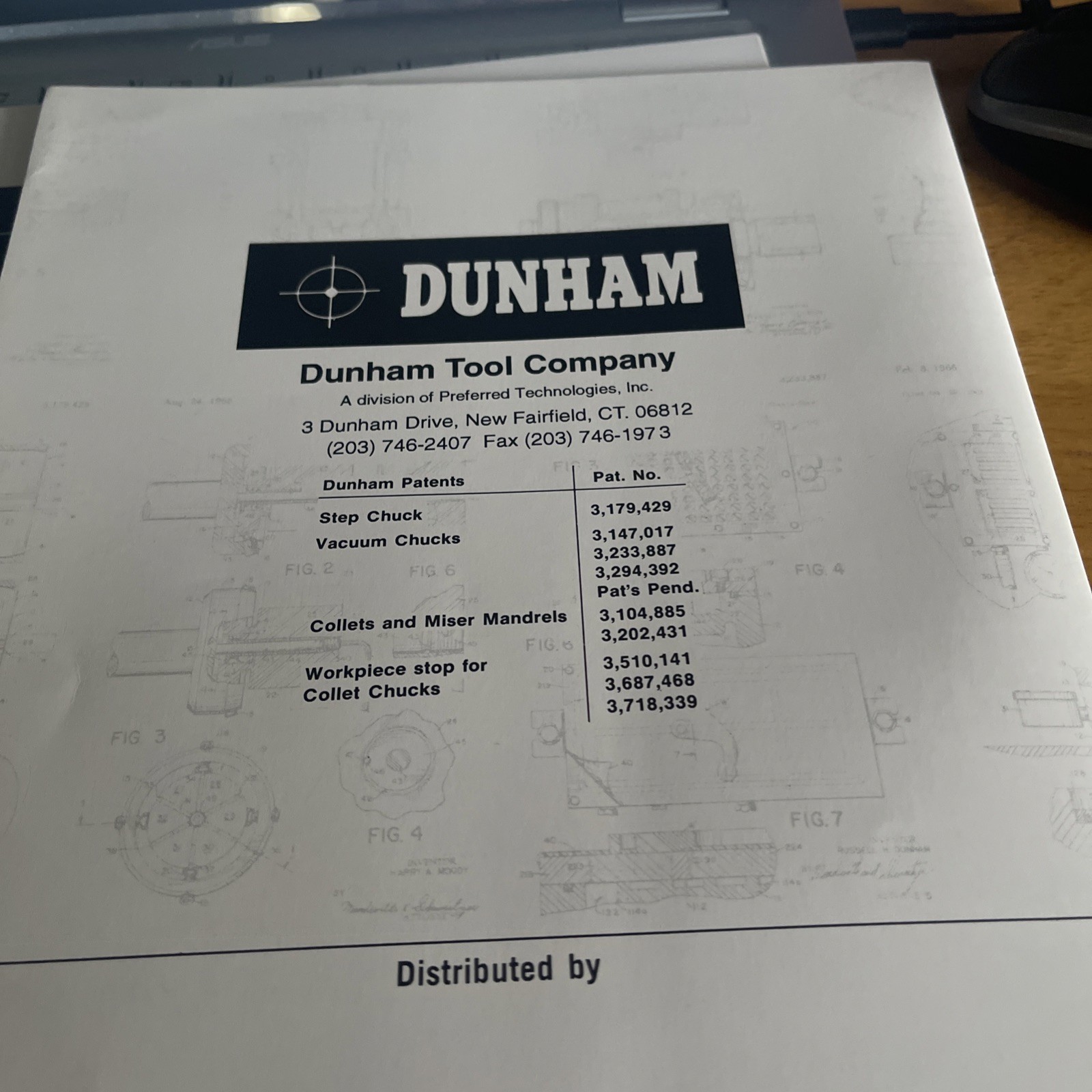 Dunham Company Machine Tool Products, 1990