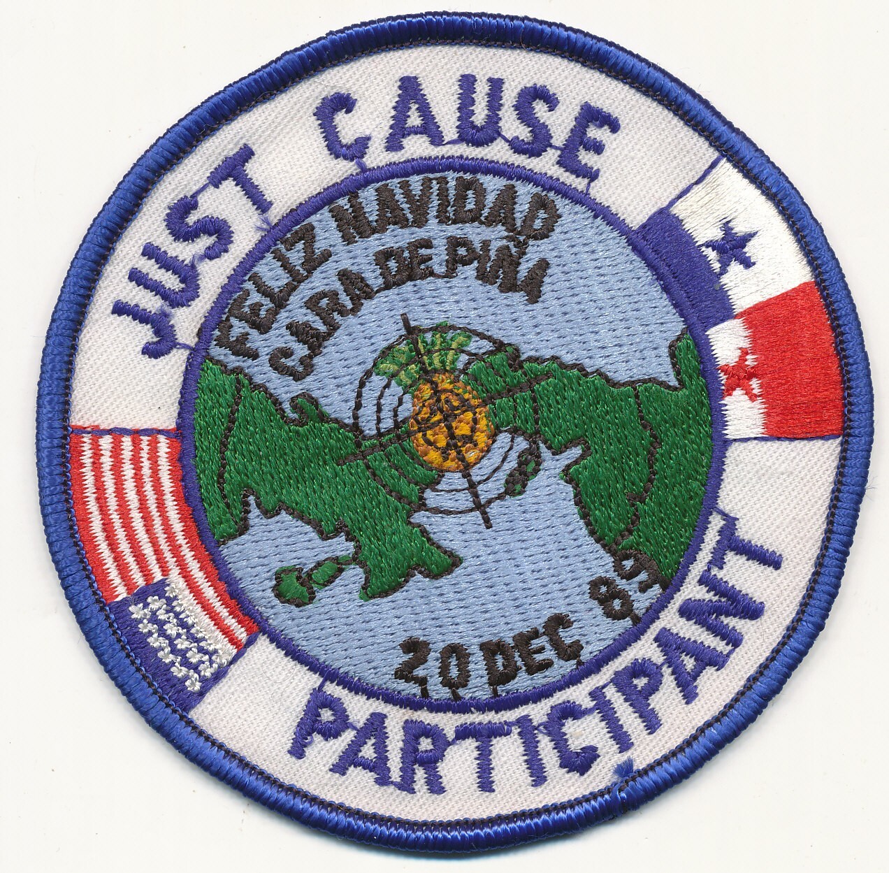 Just Cause Participant Feliz Navidad Cara de Pina patch Panama Just Cause