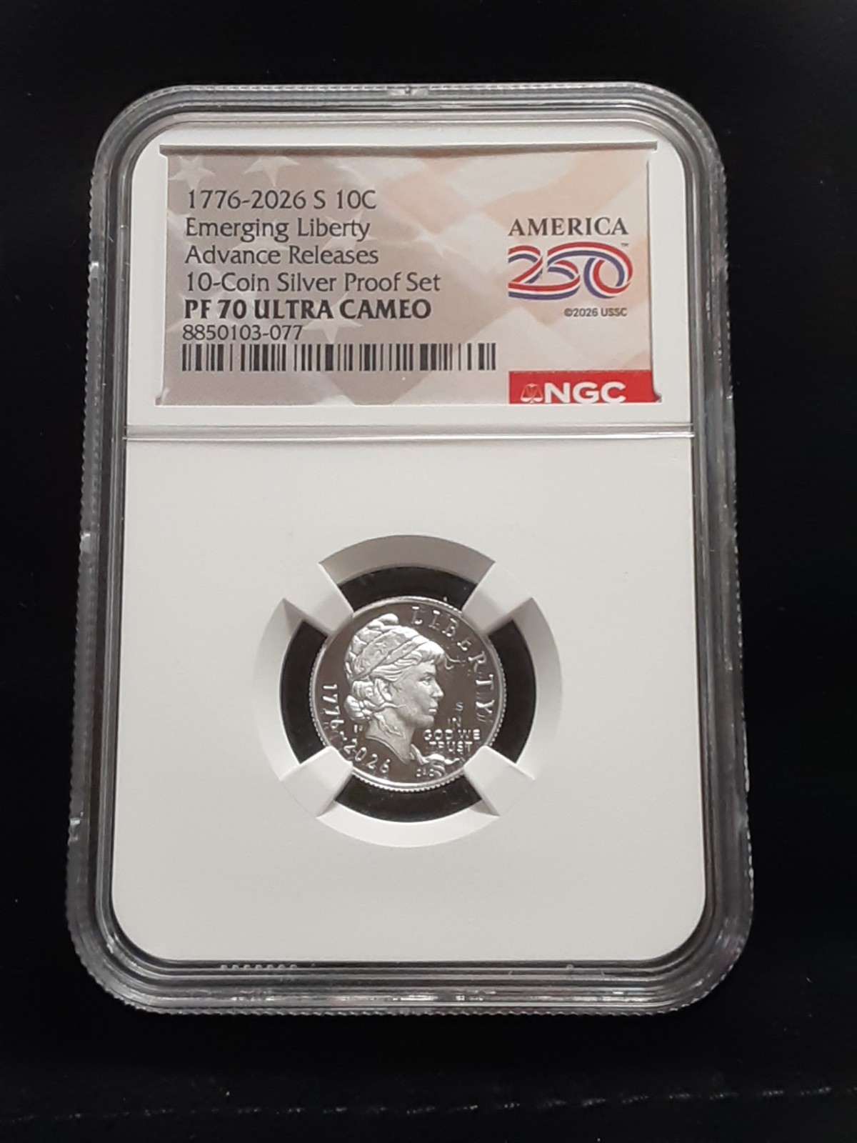2026 S SILVER PROOF SET LIBERTY DIME NGC PF70 UCAM ADVANCE RELEASES AMERICA 250