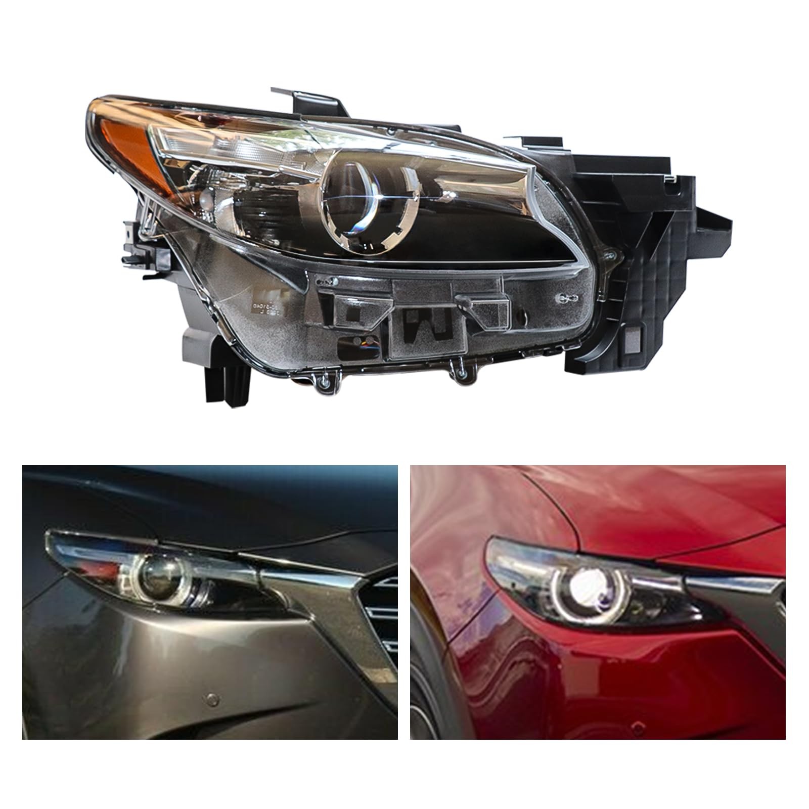 Front LED Headlights Assembly 2016-2020 CX-9 Passenger Side Right