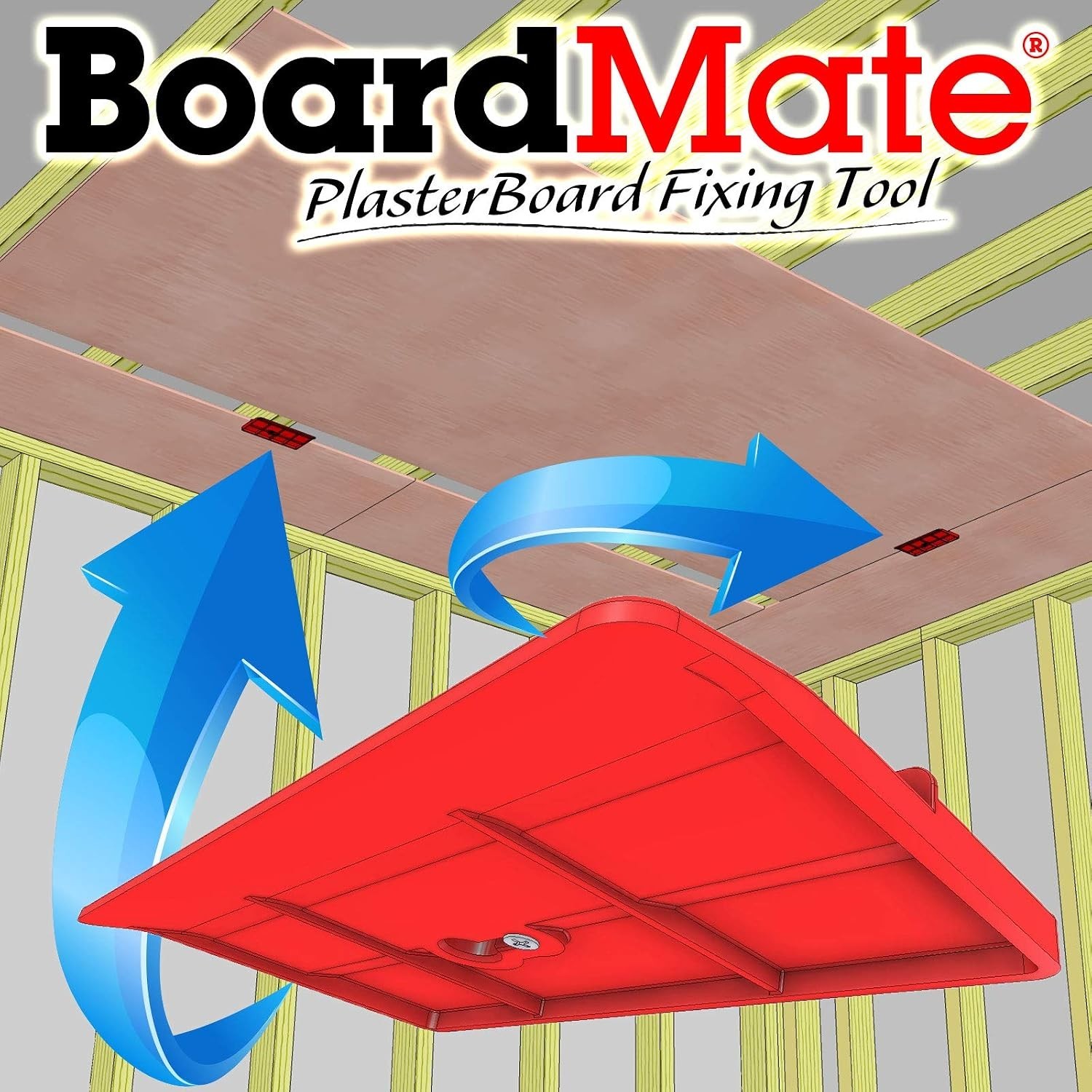 Drywall Fitting Tool, Supports The Board in Place While Installing