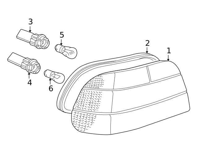 Genuine BMW Socket 63-21-8-381-244
