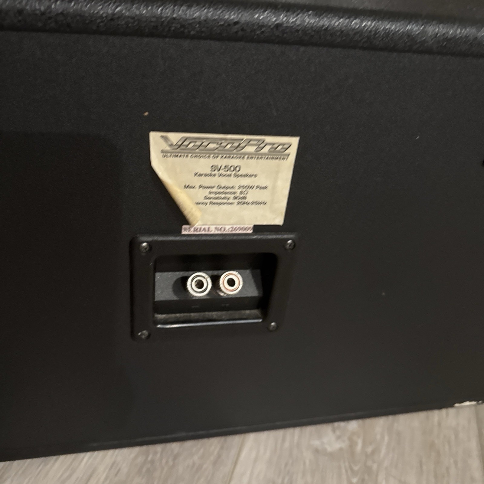 Videotone SV-500 Center Speaker Black 8 Ohm Wired 1.0 Channel